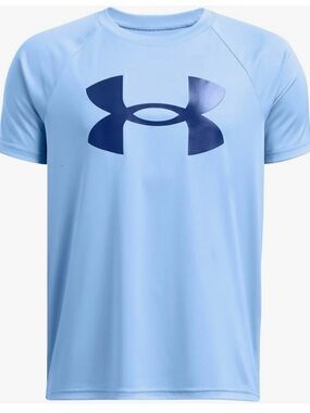 Under Armour Boys Tech Tee with Navy Logo